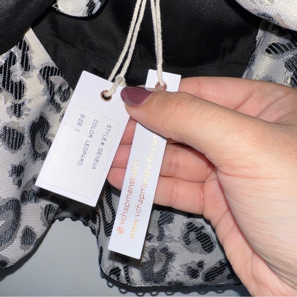 NEW NWT V. Chapman Geneva Blouse In Leopard - Picture 9 of 10